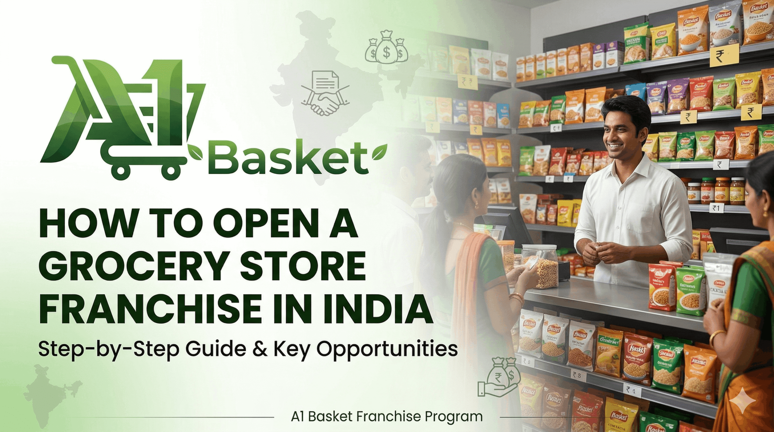 How to Open a Grocery Store Franchise in India: 2026 Guide - A1 BASKET