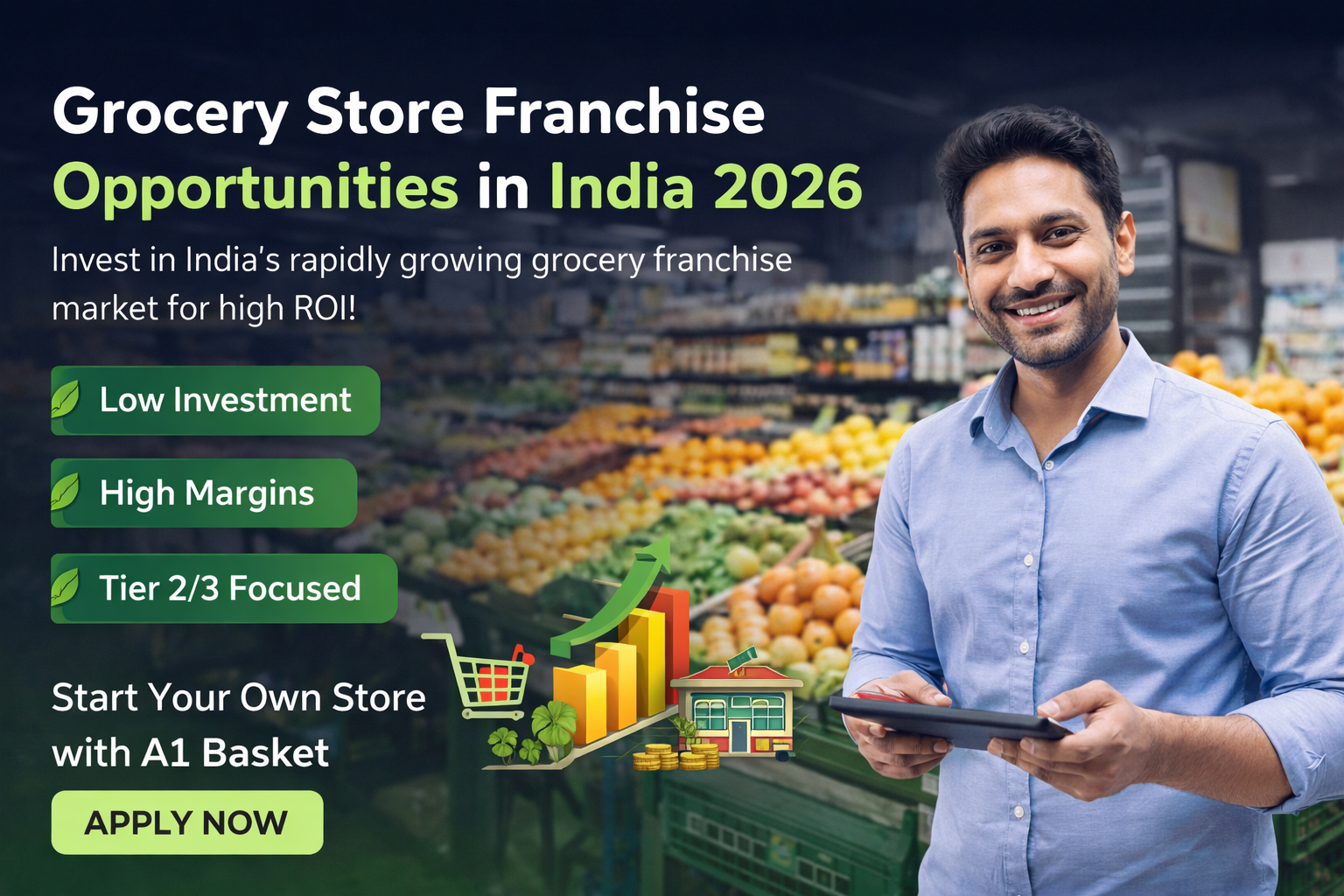 Grocery Store Franchise in India (2026): Complete Guide by A1 Basket ...
